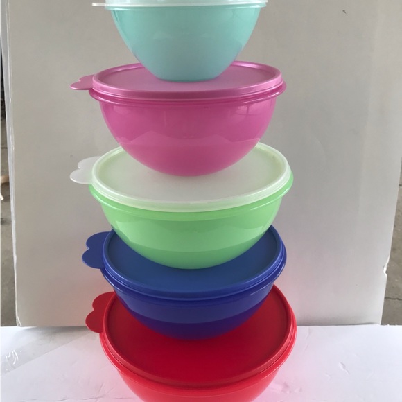 Vintage Tupperware  Wonderlier Bowl 5-Pc Set - Picture 12 of 16